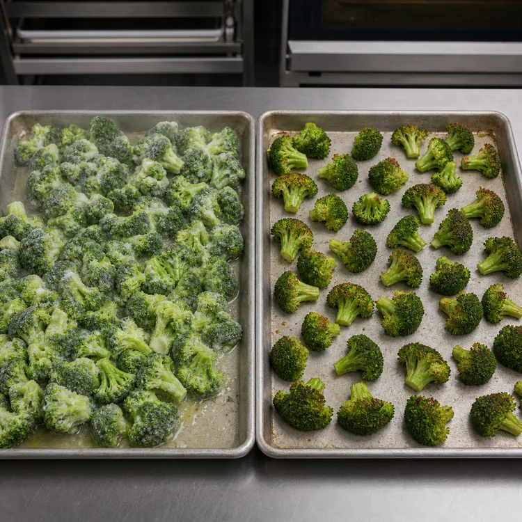how-to-roast-frozen-broccoli-crispy-03-pan-loading-comparison how-to-roast-frozen-broccoli-crispy-03-pan-loading-comparison